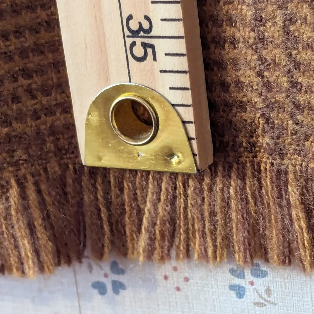 GAP Houndstooth Brown Scarf Wrap Shawl Beach Evening Fall Game Day